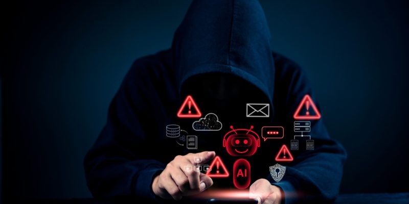 Cybersecurity concept, hacker accessing personal data, network security, data protection, digital crime, dark web, internet privacy, cyber attack, artificial intelligence, online fraud.