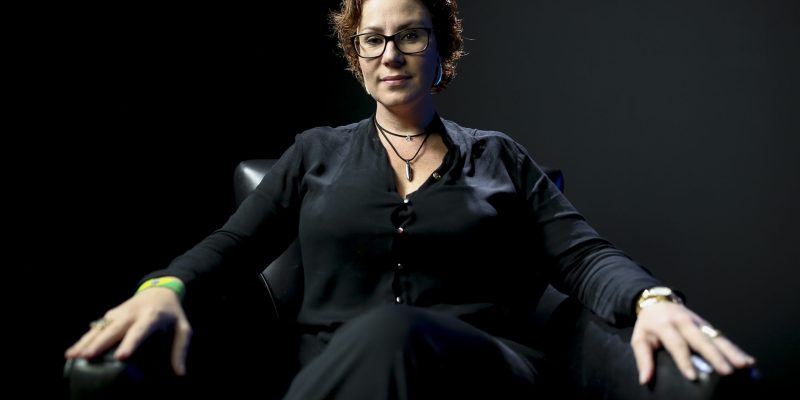 Poder 360 Entrevista com a deputada Carla Zambelli (PSL-SP) e Gouglas Rodrigues, no estúdio do Poder 360. Brasilia, 18-06-2019. Foto: Sérgio Lima/PODER 360