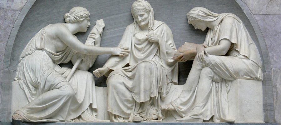 Wagner Gundim, As Moiras do Destino e o STF (Las tres Moiras, por Johann Gottfried Schadow)